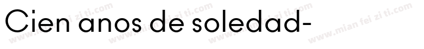 Cien anos de soledad字体转换